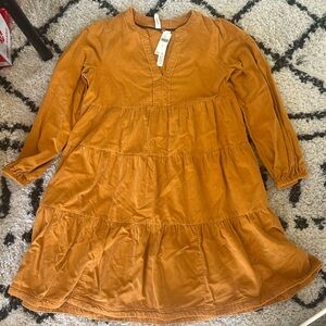 Corduroy Anthropologie Warm Brown Women’s Dress